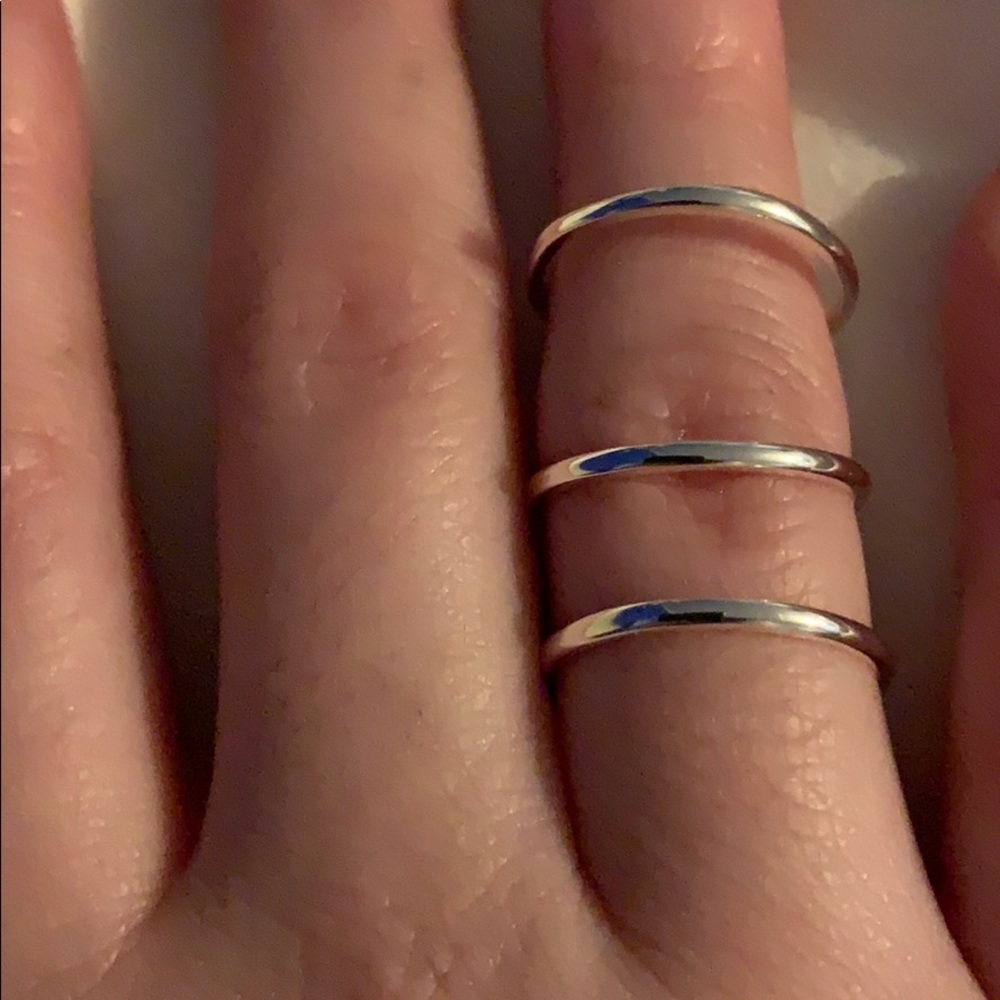 Stacked Silver Ring - image 1